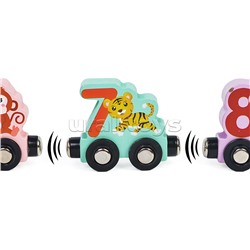 Обучающая игрушка D1726-1 "Занимательный паровозик с цифрами 1" в коробке