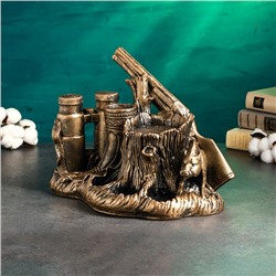 Подставка для бутылки «Охота» 33×23×26 см, под бронзу