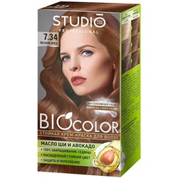 Краска для волос Studio Biocolor 7.34 Лесной орех