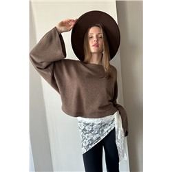 Свитер  WOOL041/04/Коричневый