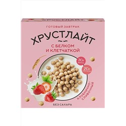 Завтрак "Хрустлайт" клубнично-сливочный с белком и клетчаткой 100г ЭКОПРОДУКТЫ, 1190925