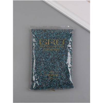 Бисер стекло 9/0 «Цилиндры. Морская волна» двухцветный, не выцветает 450 г