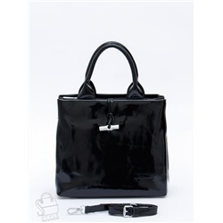 Сумка женская кожаная 5768P black Polina&Eiterou