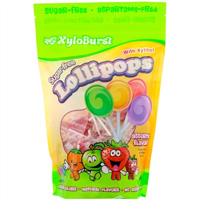 Xyloburst, Леденцы без сахара, Разные вкусы, 50 леденцов (18,6 унц.)
