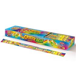 Мармелад в кислой обсыпке "Crazy gummy crazy belt" (кислый ремешок) тутти -фрутти 15гр (54шт)