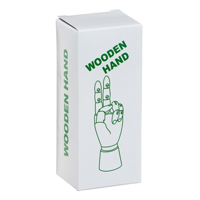Модель деревянная, рука детская, левая, 18 см
