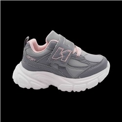 Кроссовки В878-15 серо розовые