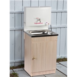 УЦЕНКА Умывальник «ТермМикс», с ЭВН, нержавеющая мойка, 1250 Вт, 17 л, ЛДСП, белый