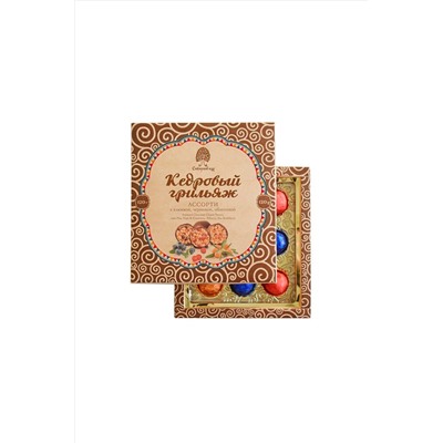 Конфеты "Кедровый грильяж" ассорти в натуральном шоколаде - клюква, облепиха, черника 120г ЭКОПРОДУКТЫ, 1183478