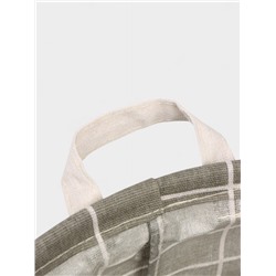 Корзина для белья Доляна «Клетка», 30×30×30 см, серая