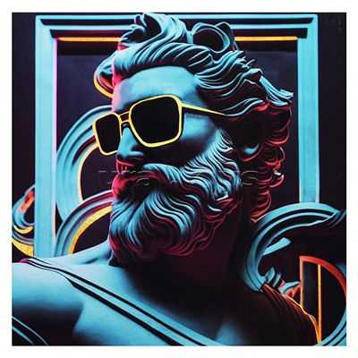 Картина по номерам 30х30 "Объективный взгляд" с поталью (21 цвет)