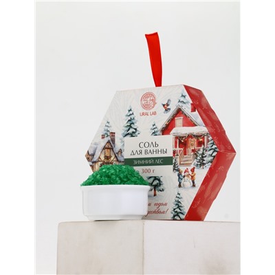 Соль для ванны, аромат зимний лес, 300 г, URAL LAB