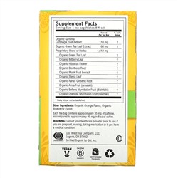 Yogi Tea, Slim Life, зеленый чай  с черникой, 16 чайных пакетиков, 32 г (1,12 унции)