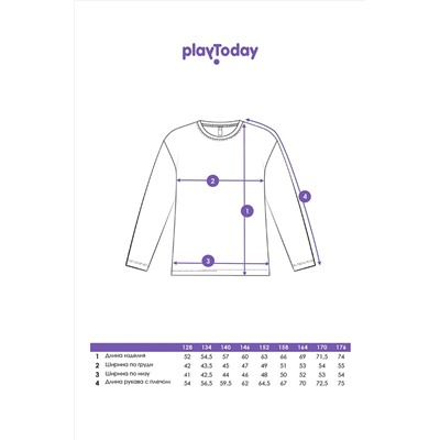 Лонгслив PLAYTODAY, 1185839