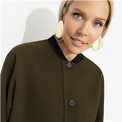 Бомбер с накладными карманами, Бунтарка (green)