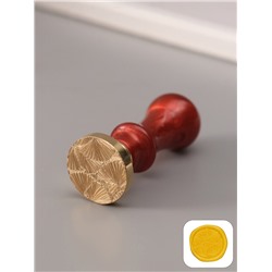 Печать для сургуча с пластиковой ручкой «Цветок веер», 6.3×2.5×2.5 см