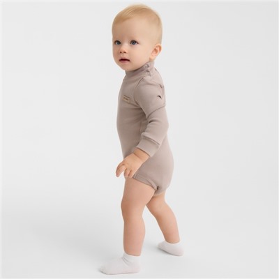 Боди - водолазка детская MINAKU, рост 62-68 см, коричневое