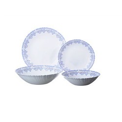 Набор столовой посуды 19 предметов, опаловое стекло, MILLIMI ''Аполлон 2''