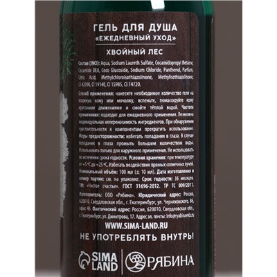 Гель для душа «Надёжному мужчине», набор 4×100 мл, Чистое счастье