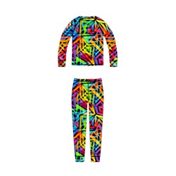 Термокомплект трикотажный для девочек: брюки, толстовка