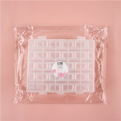 Набор шпулек в двустороннем органайзере, d=20 мм, 25 шт., прозрачный