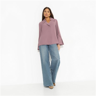 Блуза полуприталенного силуэта, Амбассадор стиля (dusty)