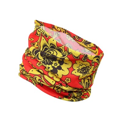 Бафф туристический «Хохлома» для защиты от ветра и пыли, красный