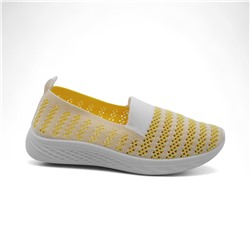 Мокасины текстильные 2255-30 желтые