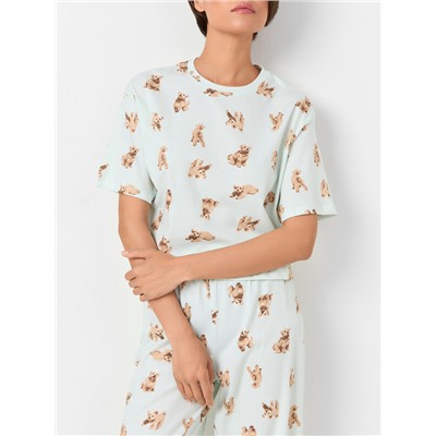 КОМПЛЕКТ ЖЕНСКИЙ (ФУТБОЛКА, БРИДЖИ) 592444