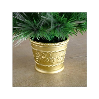 Ёлка светодиодная «Пучок радужный» 60 см, диаметр нижнего яруса 35 см, 55 ПВХ веток, мигание, свечение мульти