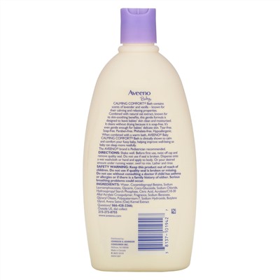 Aveeno, Baby, Calming Comfort Bath, с лавандой и ванилью, 532 мл (18 жидких унций)