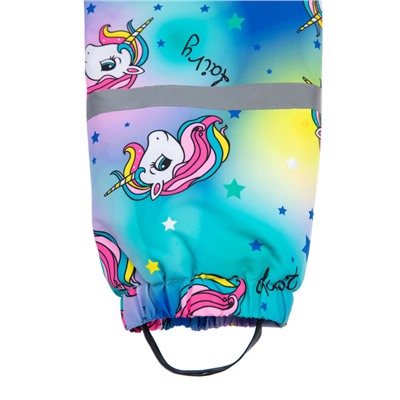 Комплект текстильный с полиуретановым покрытием для девочек: куртка, полукомбинезон