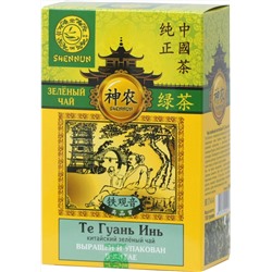SHENNUN. Зеленый. Те Гуань Инь 100 гр. карт.упаковка