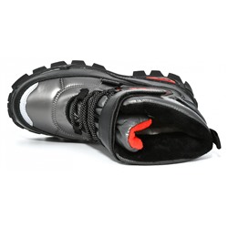 B-9553-C сер Ботинки зима для мальчиков (28-35)/8