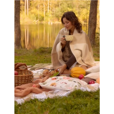 Кружка Flowers, керамика, 350 мл, 15×9×7 см, бежевая