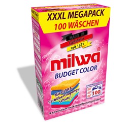 Порошок для стирки Milwa Budget COLOR для Цветного белья 7,5 кг, (100 стирок) 50590