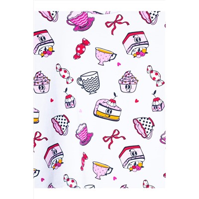 Комплект трикотажный для девочек: фуфайка (футболка), шорты PLAYTODAY, 1239769