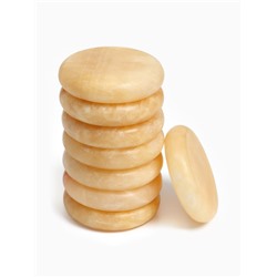 Камни для СПА 8×8 желтоватый мрамор, 8 шт.