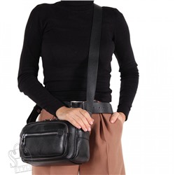 Сумка женская кожаная 3229Q black Polina&Eiterou/30
