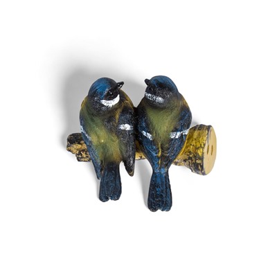 Садовая фигура из полистоуна «Синицы на ветке», подвесная, 16×12×12 см