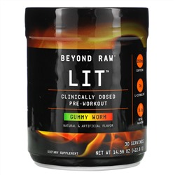GNC, LIT, Clinically Dosed Pre-Workout, Gummy Worm, 14.56 oz (412.8 g)