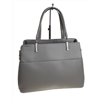 Женская сумка из искусственной кожи, цвет  светло серый