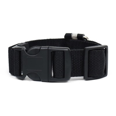 Ошейник с подсветкой размер S, ОШ 35-43×2.5 см, 3 режима свечения чёрный