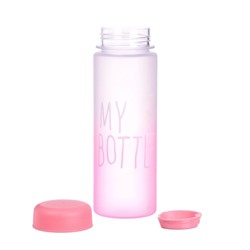 Бутылка для воды My bottle, 500 мл, 19.5×6 см, спортивная, розовая