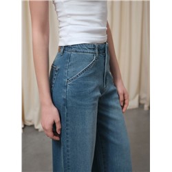 Актуальная коллекция CONTE CON-806 Джинсы wide leg ULTRA-LONG с талиевыми вытачками по спинке