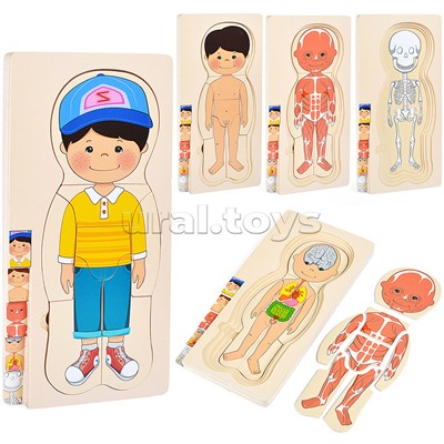 Пазл-вкладыш "Мальчишка"