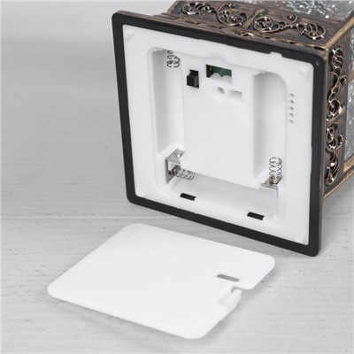 Светодиодная фигура «Фонарь с Дедом Морозом» 12×24×12 см, пластик, батарейки ААх3 (не в комплекте), USB, свечение тёплое белое