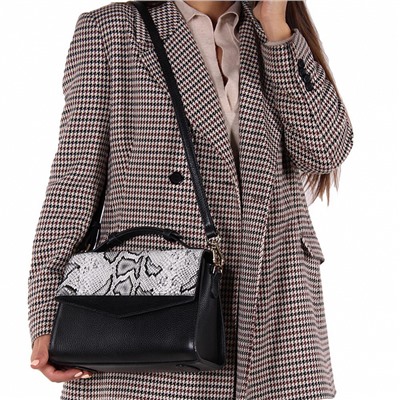 Сумка 23010G black white Vitelli Grassi