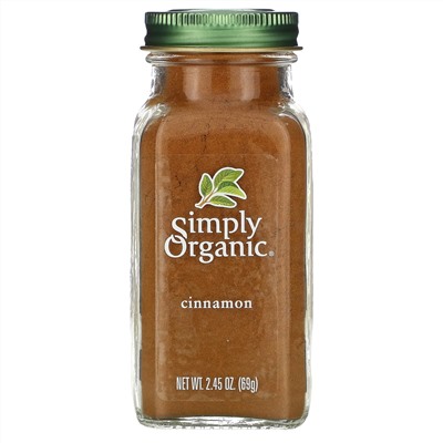 Simply Organic, корица, 69 г (2,45 унции)