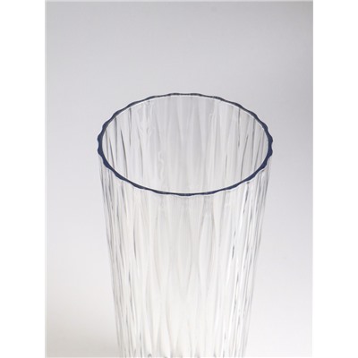 Ваза «Венера», геометрия, 25.5×11.5 см, пластик, прозрачная